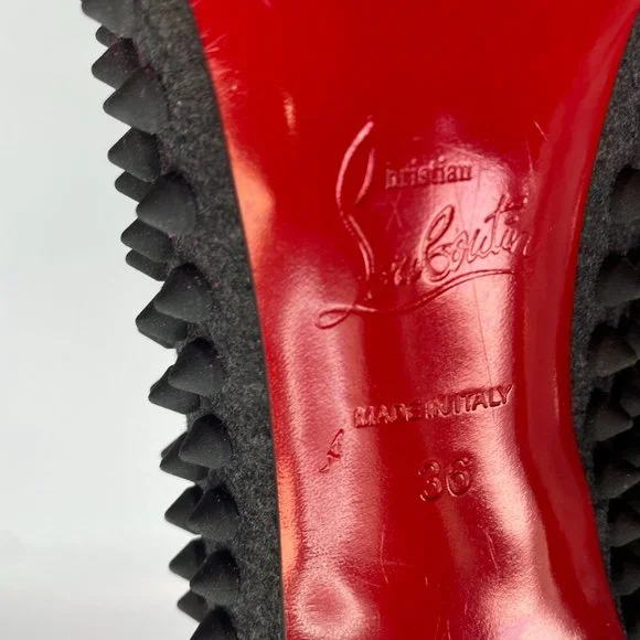 🌷❤️‍🔥SPRING SALE 🔥 FINAL PRICE🌷💥Christian Louboutin Pigalle Spikes 100 36 - Picture 7 of 7
